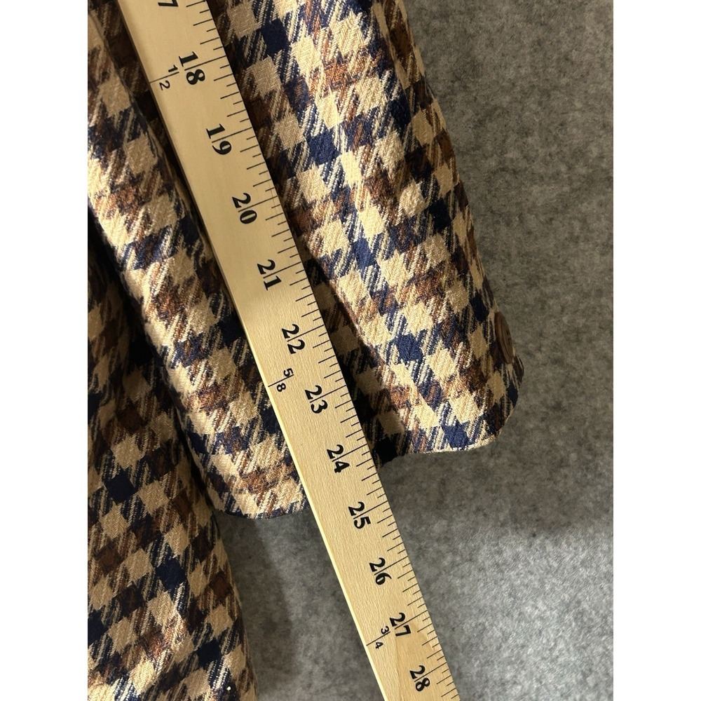 Vintage Pendleton Women's Houndstooth Blazer Jacket 100% Virgin Wool USA 80s 90s - Picture 11 of 13